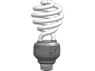 Energy Saving Lamp 3D Model