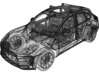 Porsche Macan Turbo (2014) 3D Model