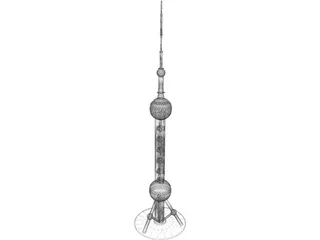 Oriental Pearl Tower Shanghai 3D Model