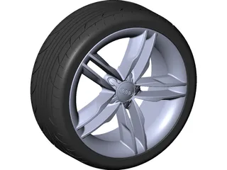 Audi Original Wheel 3D Model