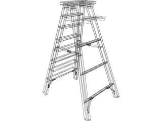 Step Ladder 3D Model