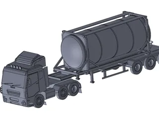 Iveco Tanker Truck 3D Model