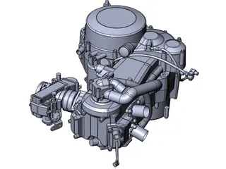 KTM 640 LC4 Engine 3D Model