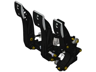 Tilton 900-series Racing Pedal Box 3D Model