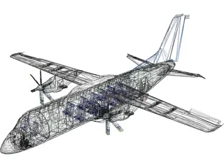 Antonov An-140 3D Model