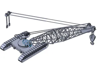 Crawler Crane 3D Model