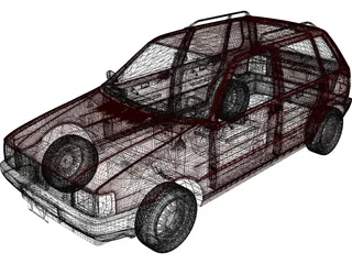 Fiat Uno 3D Model