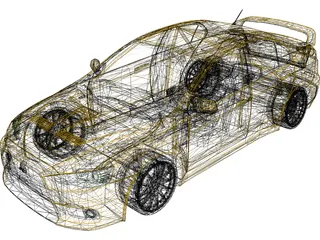 Mitsubishi Lancer Evolution X (2008) 3D Model