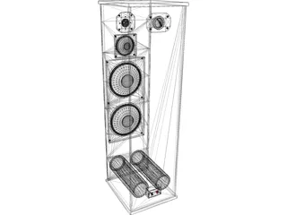 Hi-Fi Speaker 3D Model