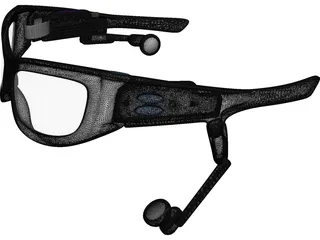 Oakley 3D Cyber Glasses 3D Model