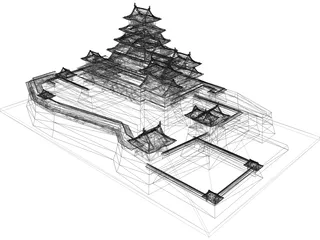 Japanese Castle 3D Model