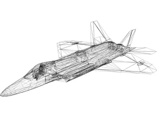 F/A-22 Raptor 3D Model