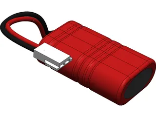 Micro-T NiMH Battery 3D Model