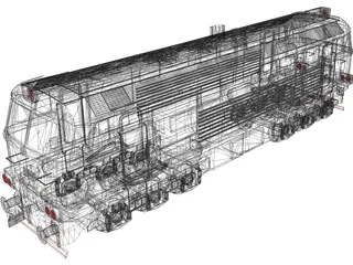 M62 Locomotive 3D Model