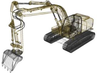 Excavator 3D Model