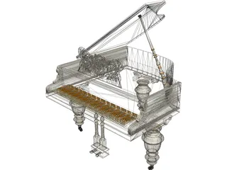 Grand Piano 3D Model