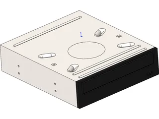 5.25 DVD Burner 3D Model