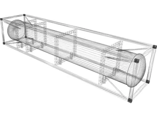 LNG/Cryo Container ISO 40ft 3D Model