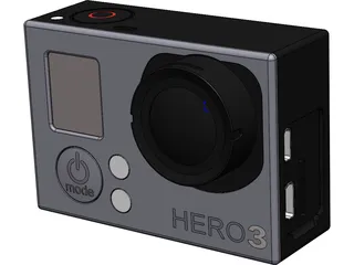 GoPro Hero 3 3D Model