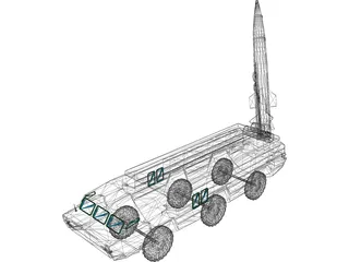 OTR-21 Tochka-U 3D Model