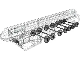 RT-2UTTKh Topol-M 3D Model