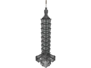 Taipei 101 World Financial Center 3D Model