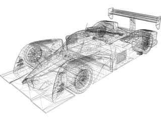 Peugeot 908 Le Mans 3D Model