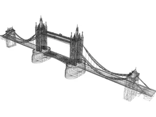 Tower Bridge London 3D Model