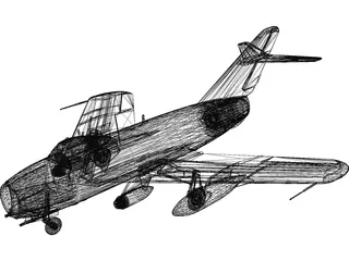 MiG-17 3D Model