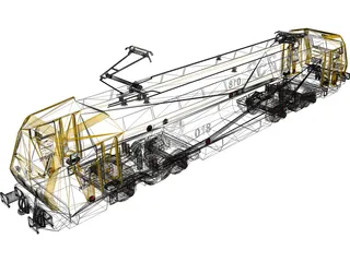 Siemens Locomotive Deutsche Bahn 3D Model