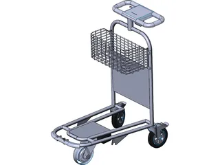 Airport Trolley 3D Model