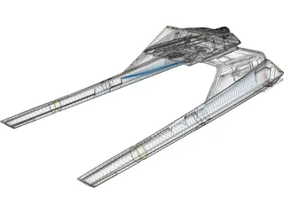 Star Trek Vulcan Shuttle Surak 3D Model