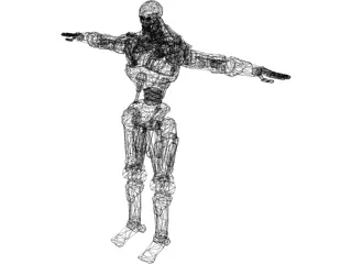 T-600 Terminator Robot 3D Model