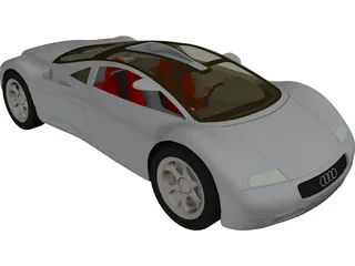 Audi Avus Quattro Concept (1991) 3D Model