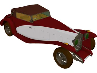 Delage D.8 SS (1931) 3D Model