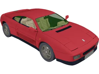 Ferrari 348 TB (1989) 3D Model