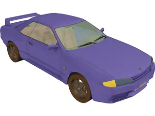 Nissan Skyline GTR (1995) 3D Model