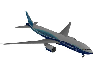 Boeing 777-200 3D Model