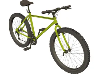 Bike Mountain Hardtail 3D Model