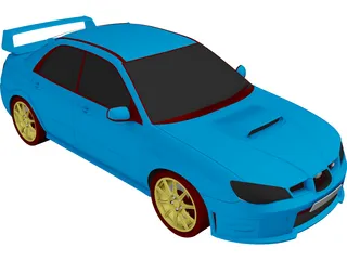Subaru Impreza WRX STi (2006) 3D Model