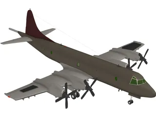 Lockheed P-3C Orion 3D Model