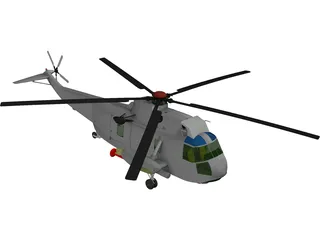 Sikorsky SH-3H Sea King Navy 3D Model
