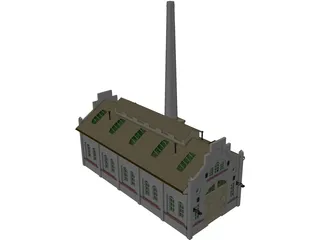 Train Repair Station 3D Model