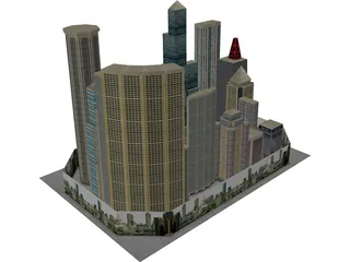 City Block 3D Model