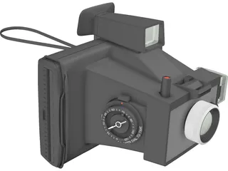 Camera Polaroid Color Pack 3D Model