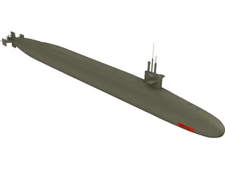 USS Ohio 3D Model