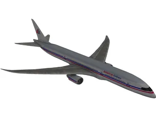 Boeing 787 American Airlines 3D Model