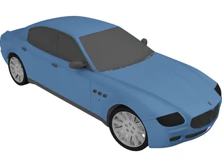 Maserati Quattroporte (2004) 3D Model