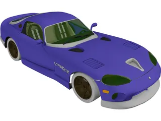 Dodge Viper GTS (1992) 3D Model