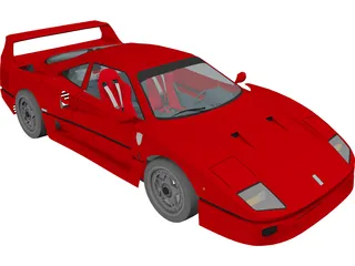 Ferrari F40 (1987) 3D Model